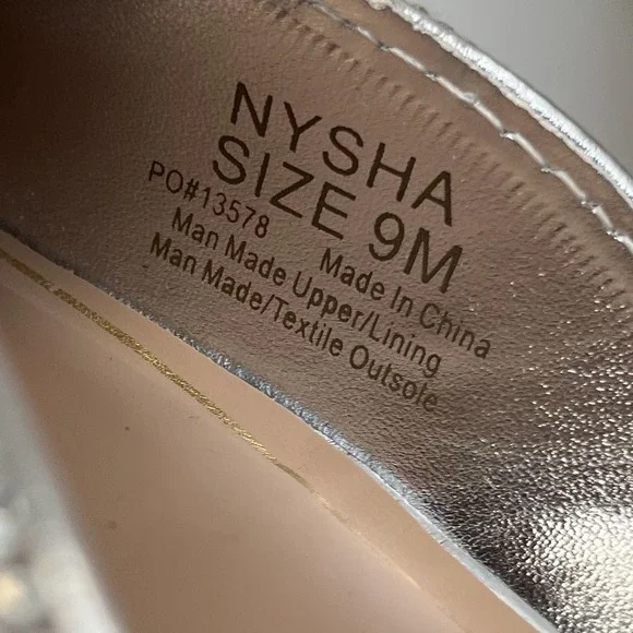 Journee Nysha Rhinestone Sparkle Formal Flats Womens 9 Silver - Picture 9 of 12